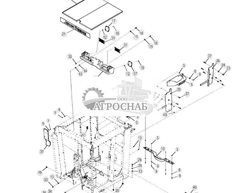 Панели отделки и обшивка потолка кабины, низкопрофильная кабина, Grade Pro - ST765178 461.jpg